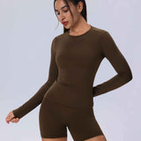 Seamless Long Sleeve Workout Top