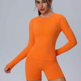 Seamless Long Sleeve Workout Top