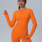 Seamless Long Sleeve Workout Top