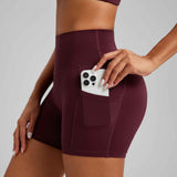 High-Waist Pocket Yoga Shorts