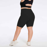 Plus Size High-Waist Biker Shorts