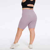 Plus Size High-Waist Biker Shorts