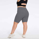 Plus Size High-Waist Biker Shorts