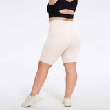 Plus Size High-Waist Biker Shorts