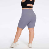 Plus Size High-Waist Biker Shorts