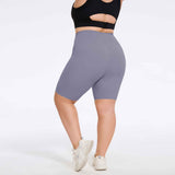 Plus Size High-Waist Biker Shorts