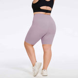 Plus Size High-Waist Biker Shorts