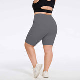 Plus Size High-Waist Biker Shorts