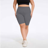 Plus Size High-Waist Biker Shorts