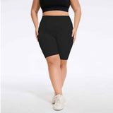 Plus Size High-Waist Biker Shorts