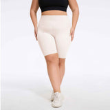 Plus Size High-Waist Biker Shorts