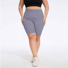 Plus Size High-Waist Biker Shorts