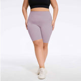 Plus Size High-Waist Biker Shorts