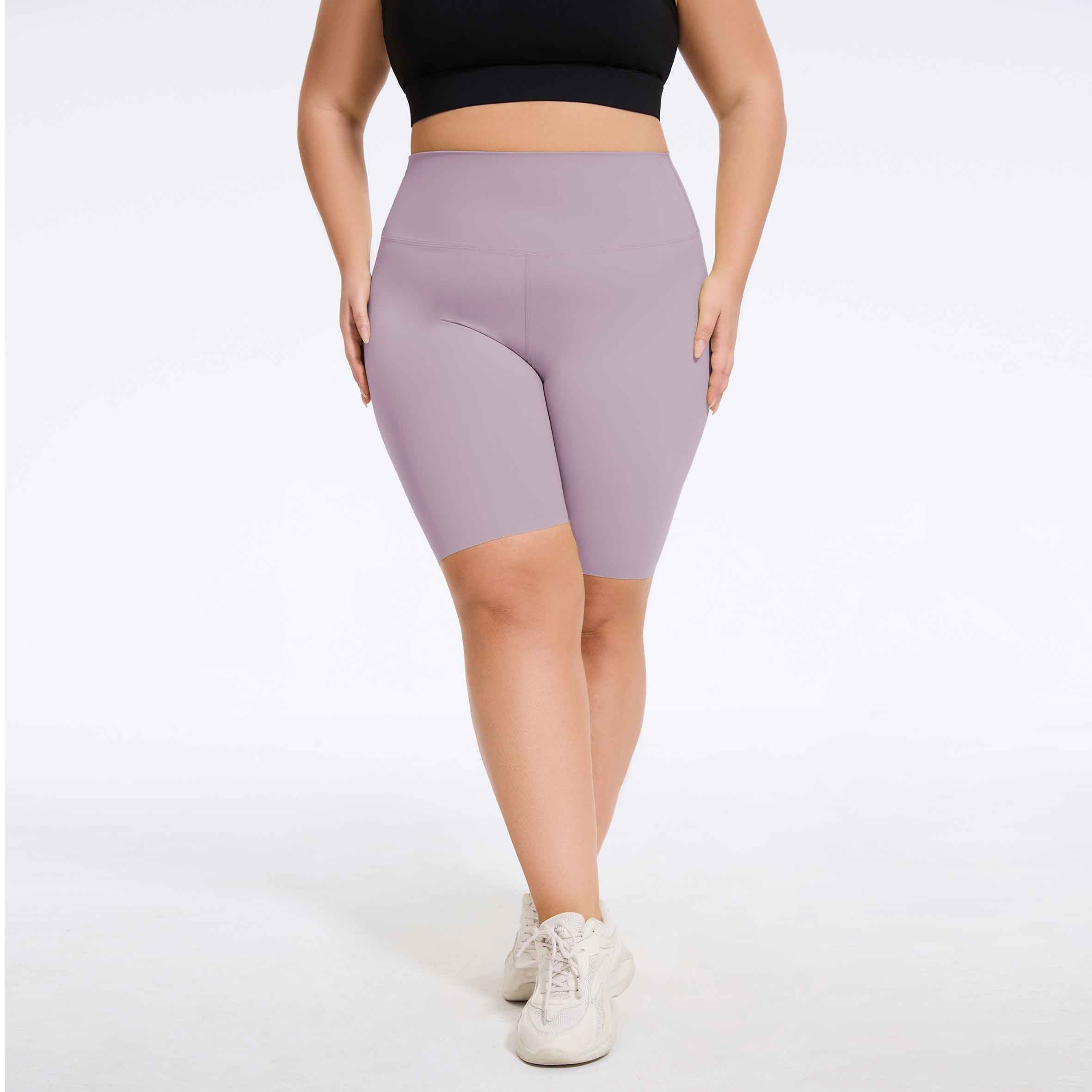 Plus Size High-Waist Biker Shorts