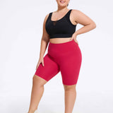Plus Size High-Waist Biker Shorts