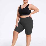 Plus Size High-Waist Biker Shorts