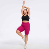 Plus Size High-Waist Biker Shorts