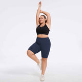 Plus Size High-Waist Biker Shorts