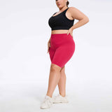 Plus Size High-Waist Biker Shorts