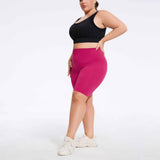 Plus Size High-Waist Biker Shorts