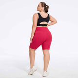 Plus Size High-Waist Biker Shorts
