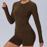 Seamless Long Sleeve Workout Top