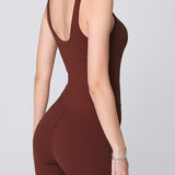 Built-in Bra One-Piece Yoga Jumpsuit