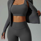 Seamless Zip-Up Workout Jacket