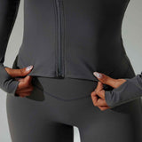Seamless Zip-Up Workout Jacket