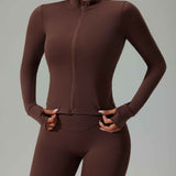 Seamless Zip-Up Workout Jacket