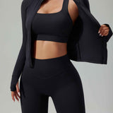 Seamless Zip-Up Workout Jacket