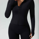 Seamless Zip-Up Workout Jacket
