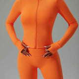 Seamless Zip-Up Workout Jacket