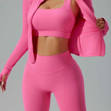 Seamless Zip-Up Workout Jacket