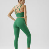 Eco Crisscross Back Padded Sports Bra