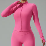 Seamless Zip-Up Workout Jacket