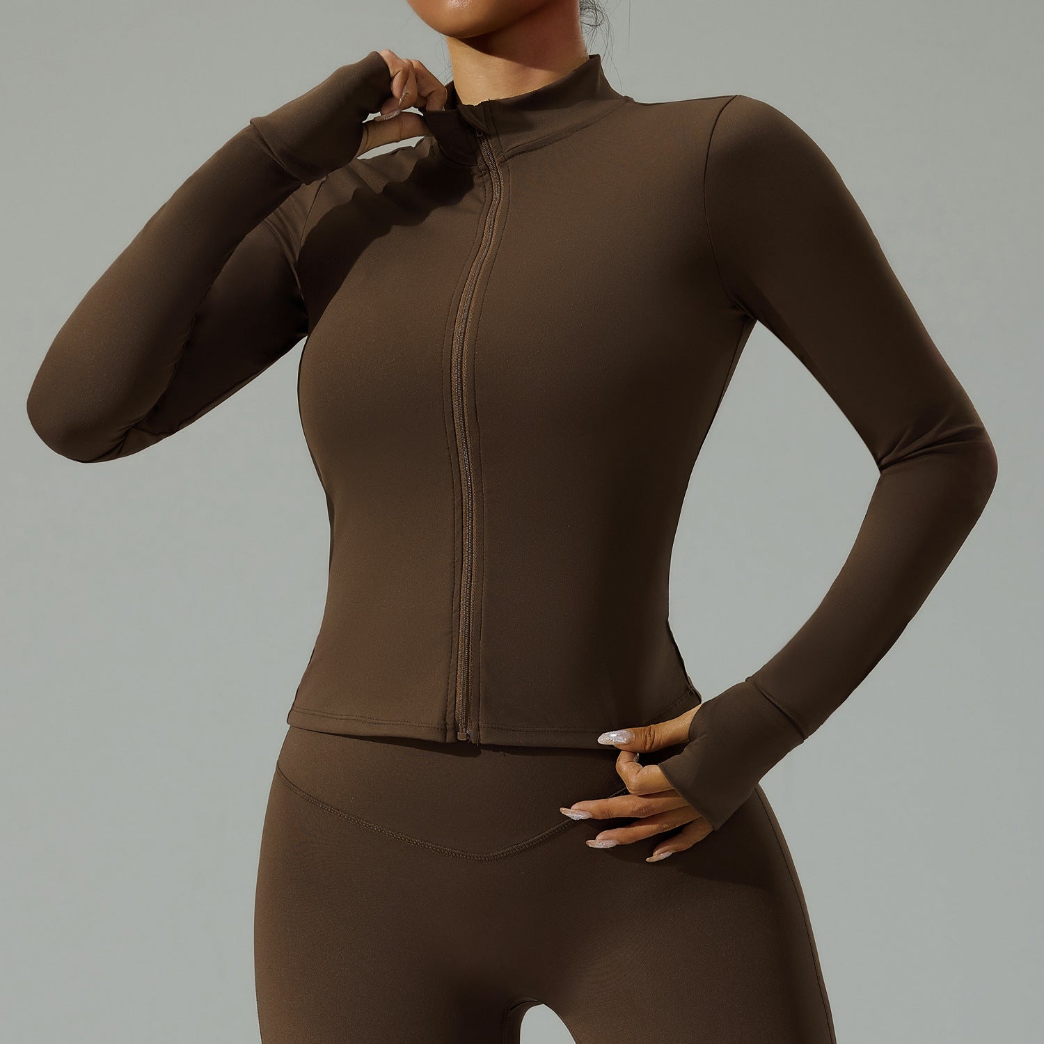 Seamless Zip-Up Workout Jacket