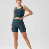 Eco High Waist Peach Lift Biker Shorts