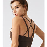 Eco Crisscross Back Padded Sports Bra