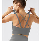 Eco Crisscross Back Padded Sports Bra