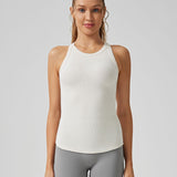 Ribbed Racerback Longline Tank Top