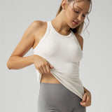Ribbed Racerback Longline Tank Top