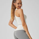 Ribbed Racerback Longline Tank Top