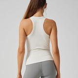 Ribbed Racerback Longline Tank Top