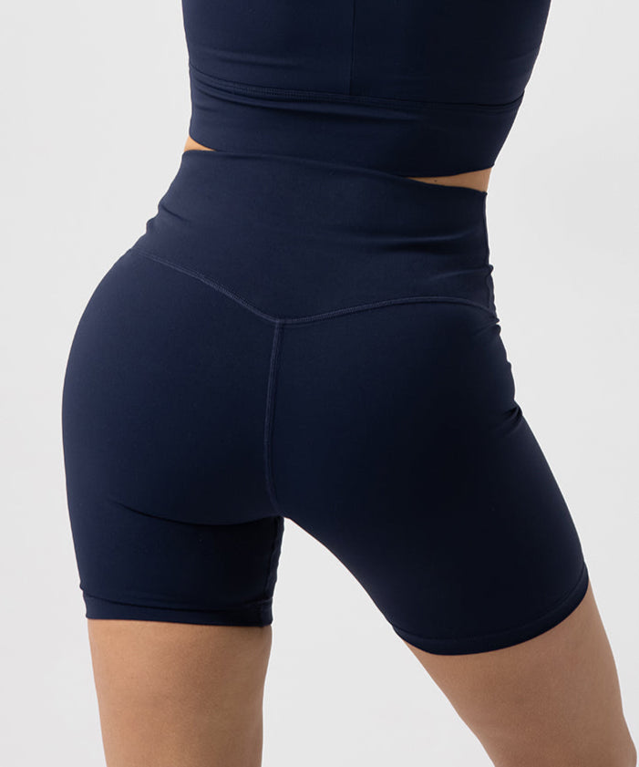 Eco High Waist Peach Lift Biker Shorts