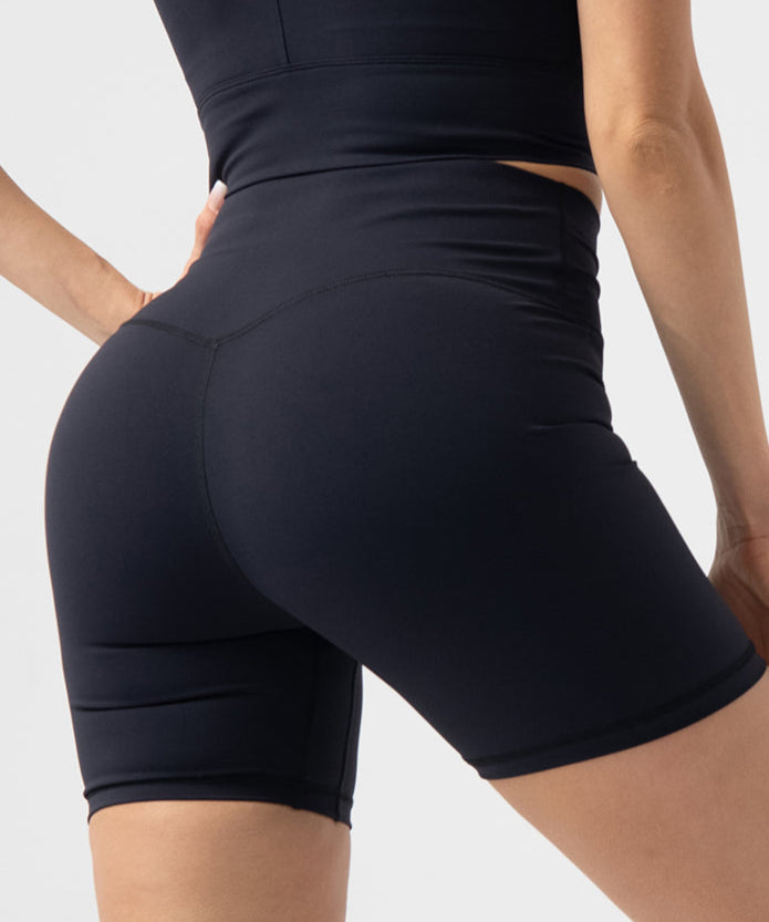 Eco High Waist Peach Lift Biker Shorts