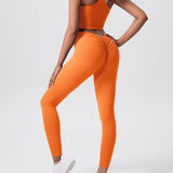 Square-Neck Cross-Back Sports Bra