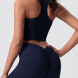 Square-Neck Cross-Back Sports Bra