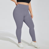 Plus Size High-Waist Peach Lift Yoga Leggings